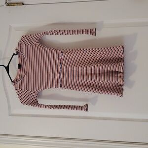Art class girls ribbed long sleeve dress , size 7/8, stripped